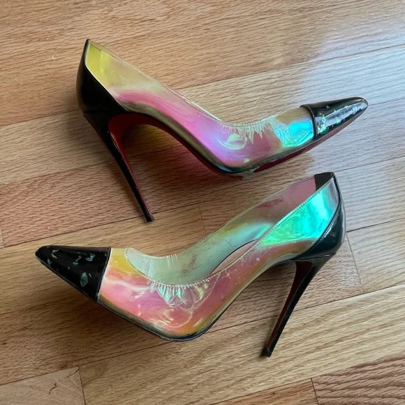 Christian Louboutin Iridescent Debout PVC Pumps Size 38.5 - Picture 7 of 7